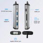 Vention CNDHB Hub USB-C Docking Station 1xHDMI 3xUSB 1xUSB-C PD 1xRJ45 Lector Tarjetas